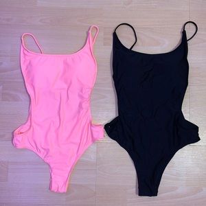 One piece backless bathing suits